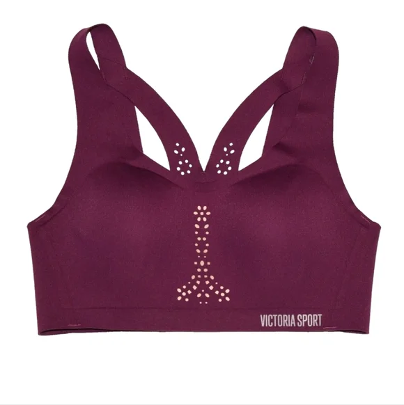 Victoria Sport Angel Max Purple Cut Out Sports Bra Maximum Support 32D - Picture 1 of 5
